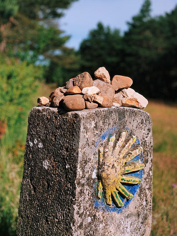 Sign of the Camino de Santiago